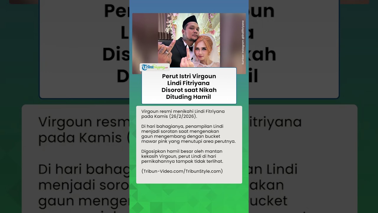 Resmi Menikah, Penampilan Lindi Fitriyana Istri Virgoun Disorot, Dituding Hamil Duluan