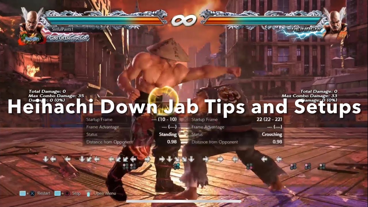 Tekken 7 Heihachi Down Jab Tips and Setups