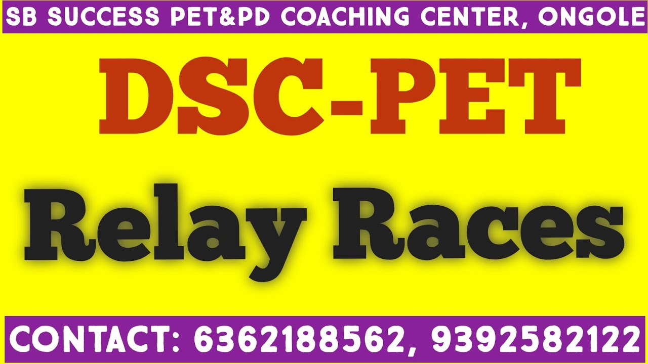 Athletics || Relay Races || DSC PET || Online & Offline classes || Vamsi sir