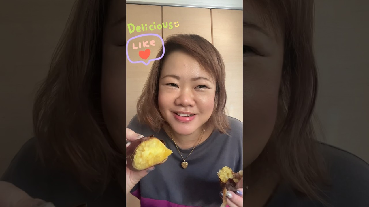 Sweet Potato (Yaki-imo) eat cold! 🍠 Summer version - only in Japan #shorts #youtubeshorts #焼きいも