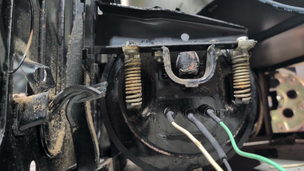 1950 GE fridge compressor start up.