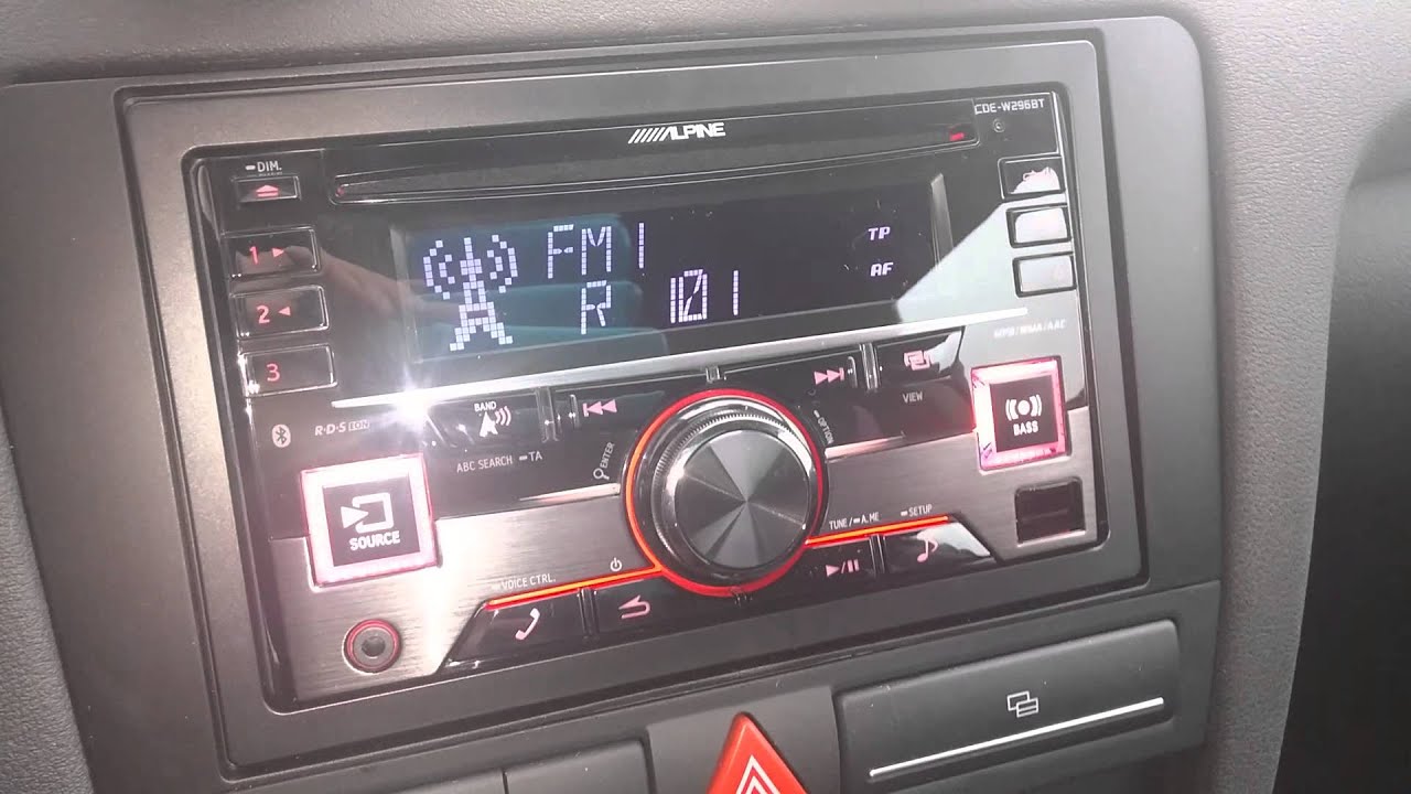 (New 2015) Alpine CDE W296BT