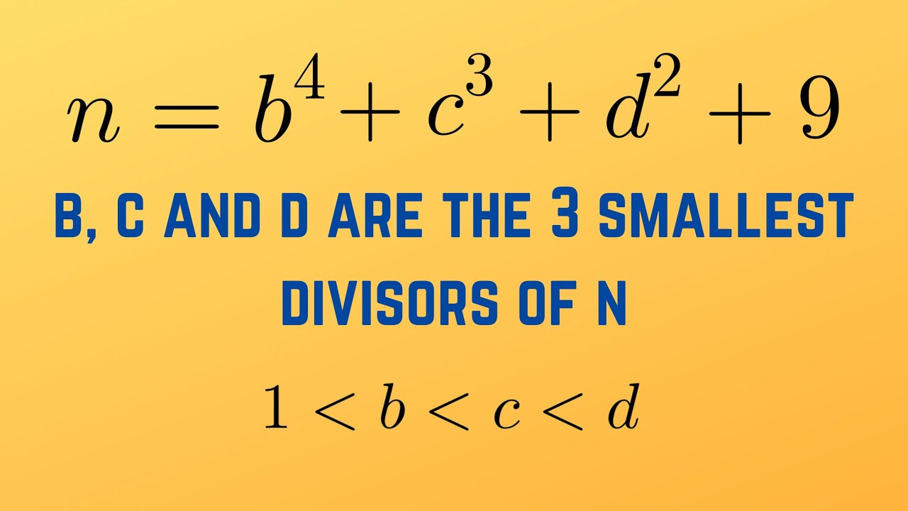 Find All Possible Values - a Problem of Divisors | Number Theory | Viewer Suggested Problem