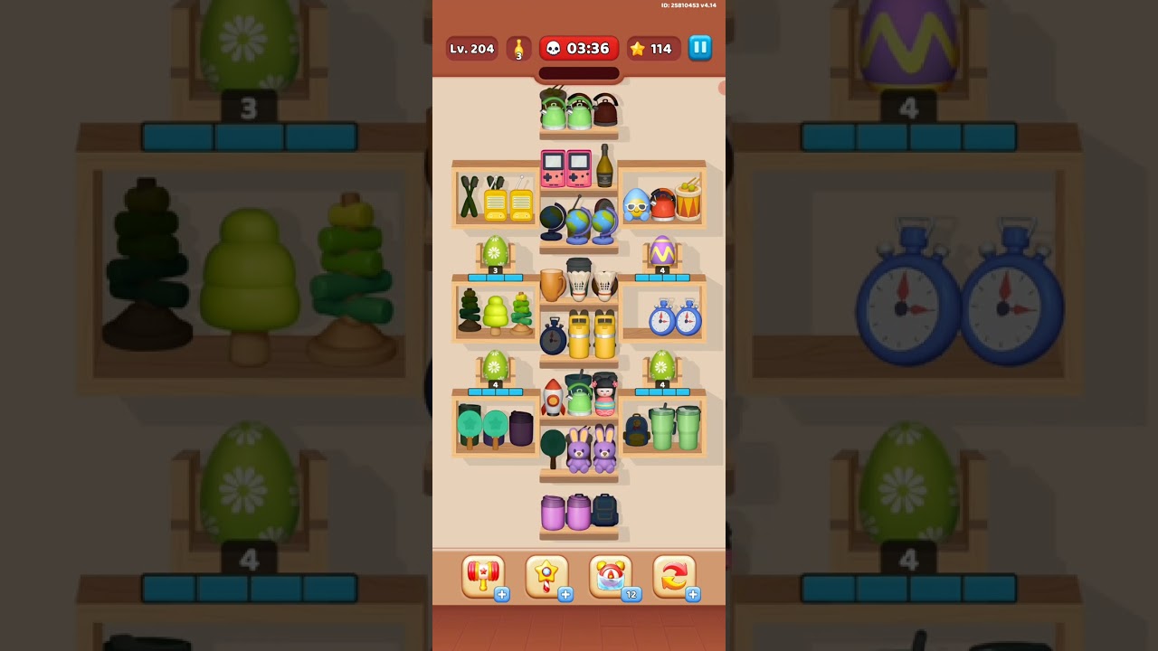 Goods Puzzle Sort Challenge Level 204 | Satisfying Goods Sort Gameplay | Android and IOS Game