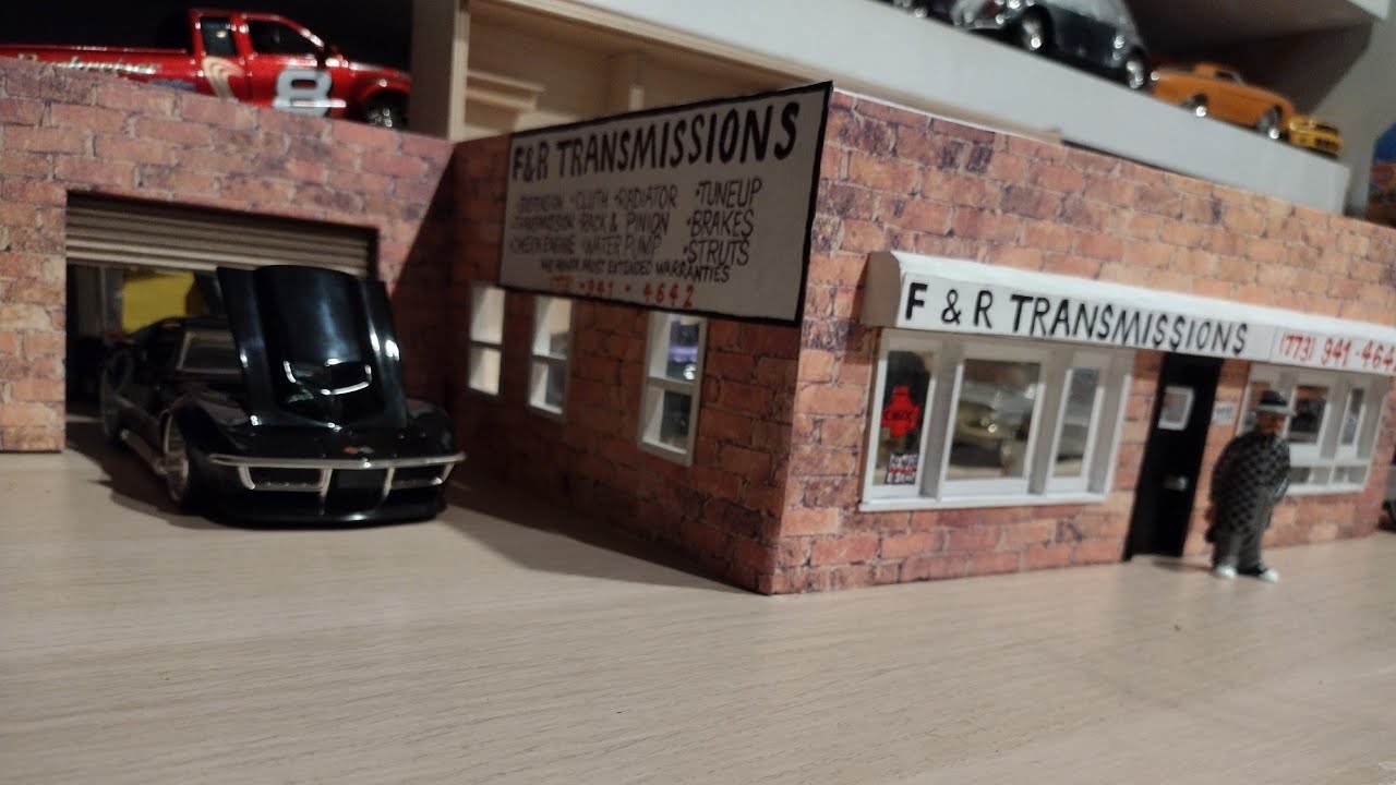 Building Replica Transmission Shop Diorama 1/24 scale part 4 (for surprise giveaway)