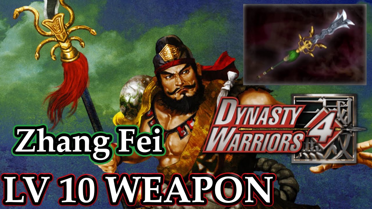 Dynasty Warriors 4 (100%): Zhang Fei  -  Level 10 Weapon | Viper Blade |