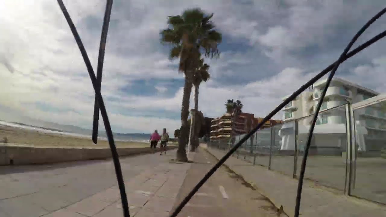 Salou a Cambrils en bici, time lapse