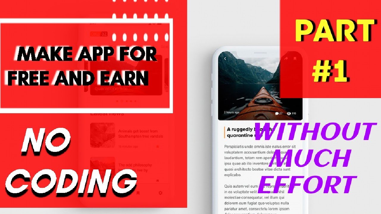 Make news app for free without coding #appcreator24 #appmake #makeapp #part1 #MOTIVATION