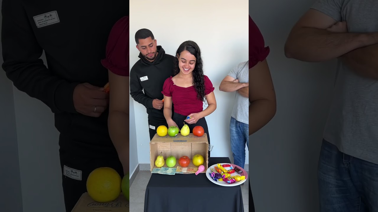 Acertou a ordem das frutas ganhou dinheiro #brincadeiras #jogos
