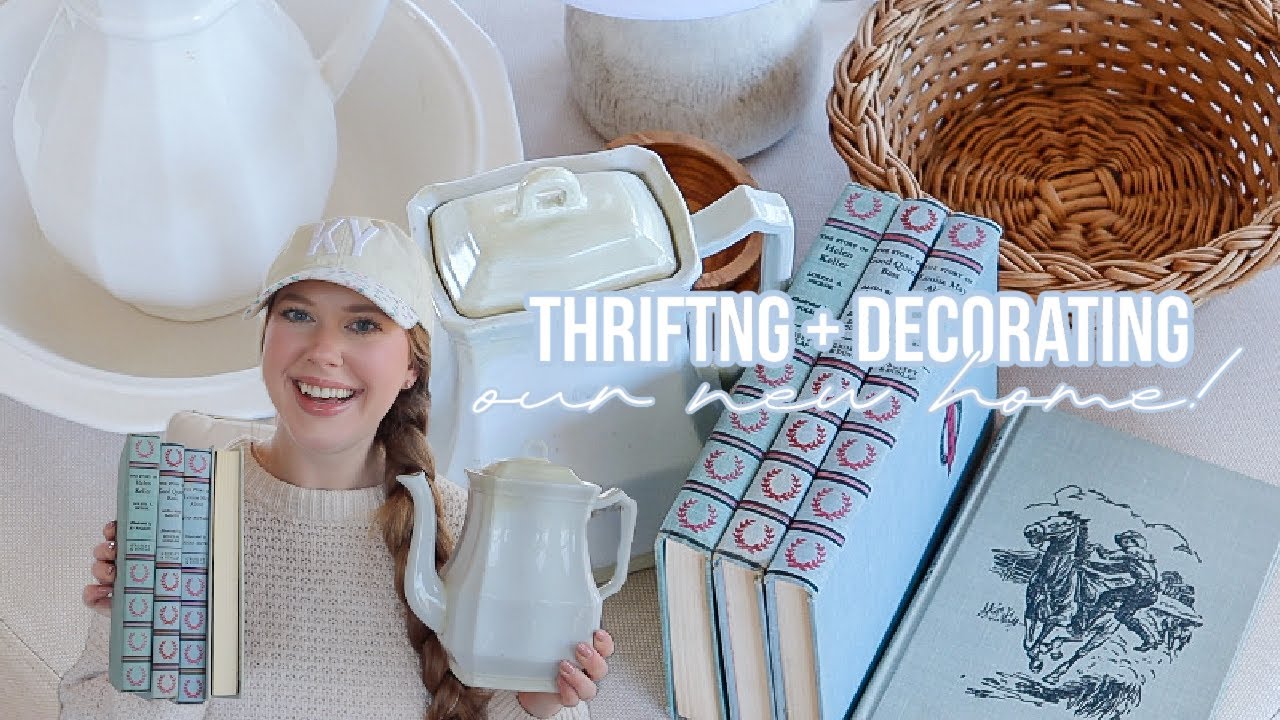 THRIFTING AND DECORATING OUR NEW HOME 2025 | COTTAGE STYLE THRIFT WITH ME 🏡