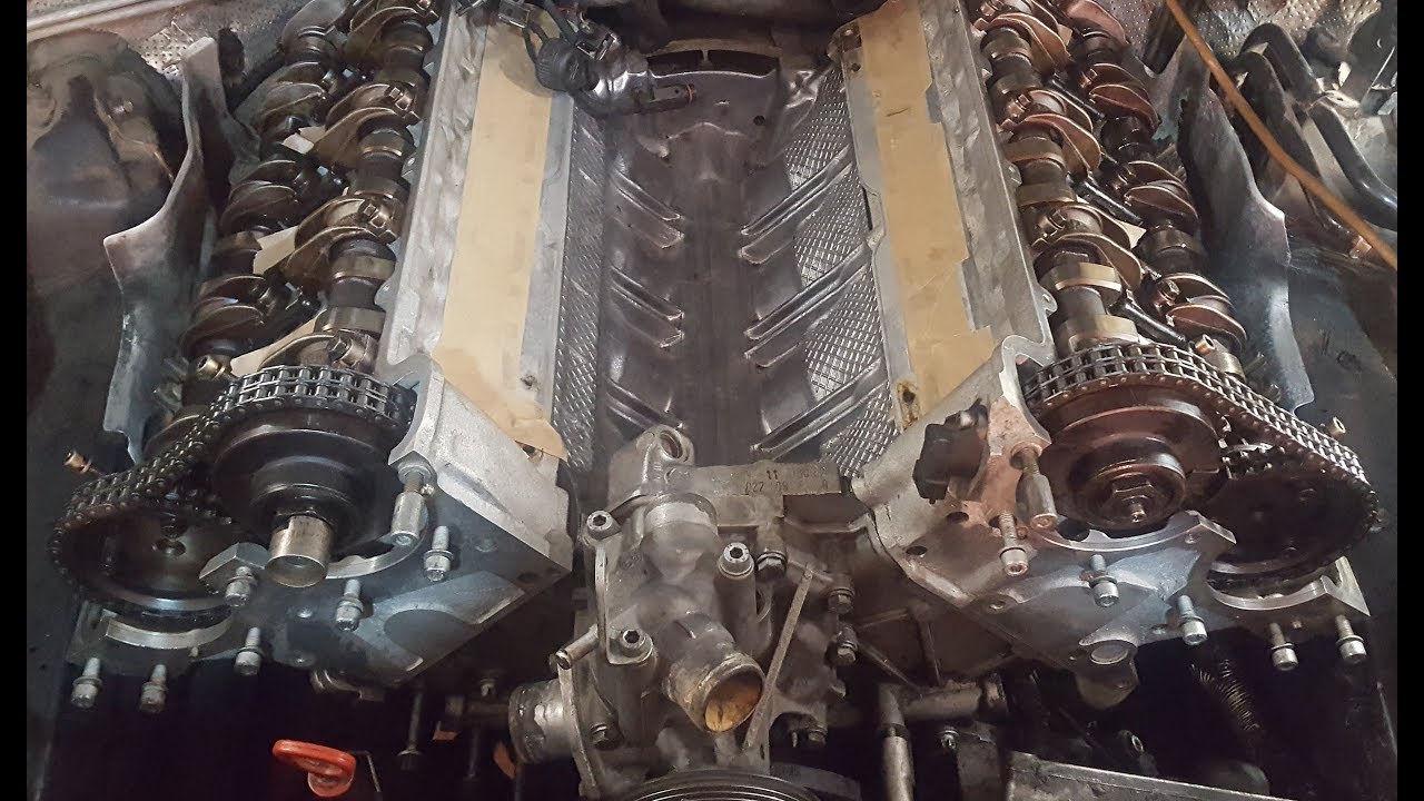 Замена цепи на m119 5л w140