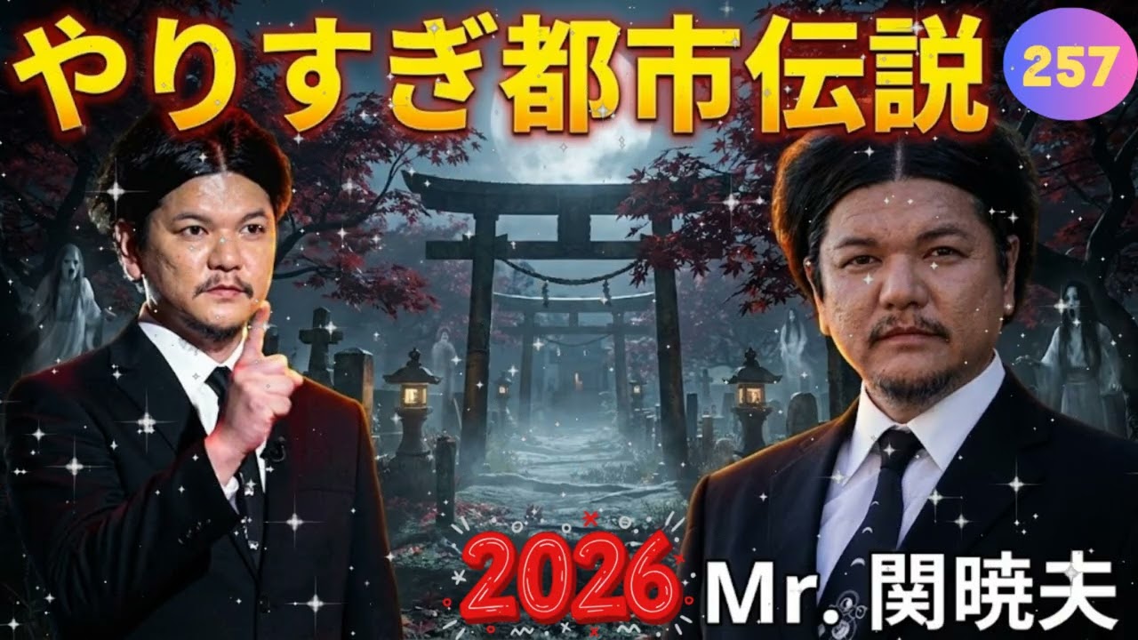 【新た】Mr.都市伝説 関暁夫 まとめ #257 👁️ 激ヤバ都市伝説ノンストップBGM【広告なし・作業用・睡眠用】