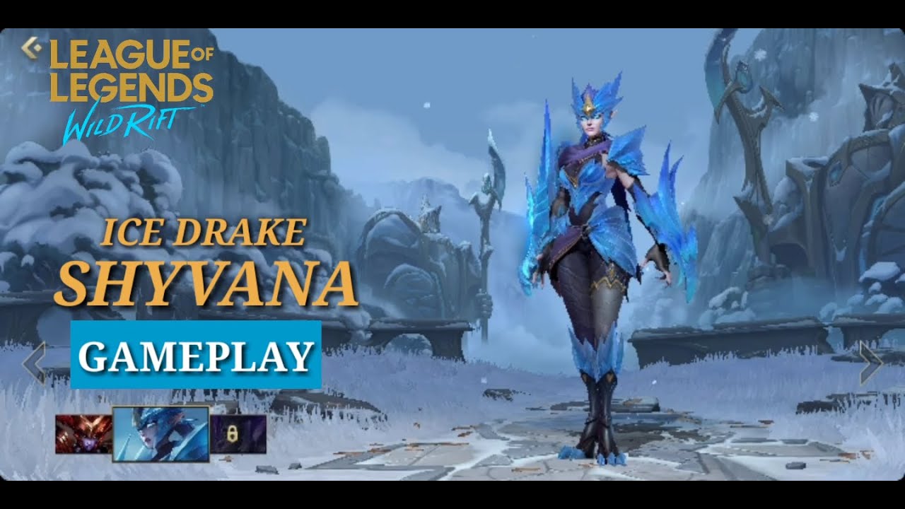 LOL MOBILE: FULL GAMEPLAY | ICE DRAKE SHYVANA | WILDRIFT &AElig;ON PLAYS