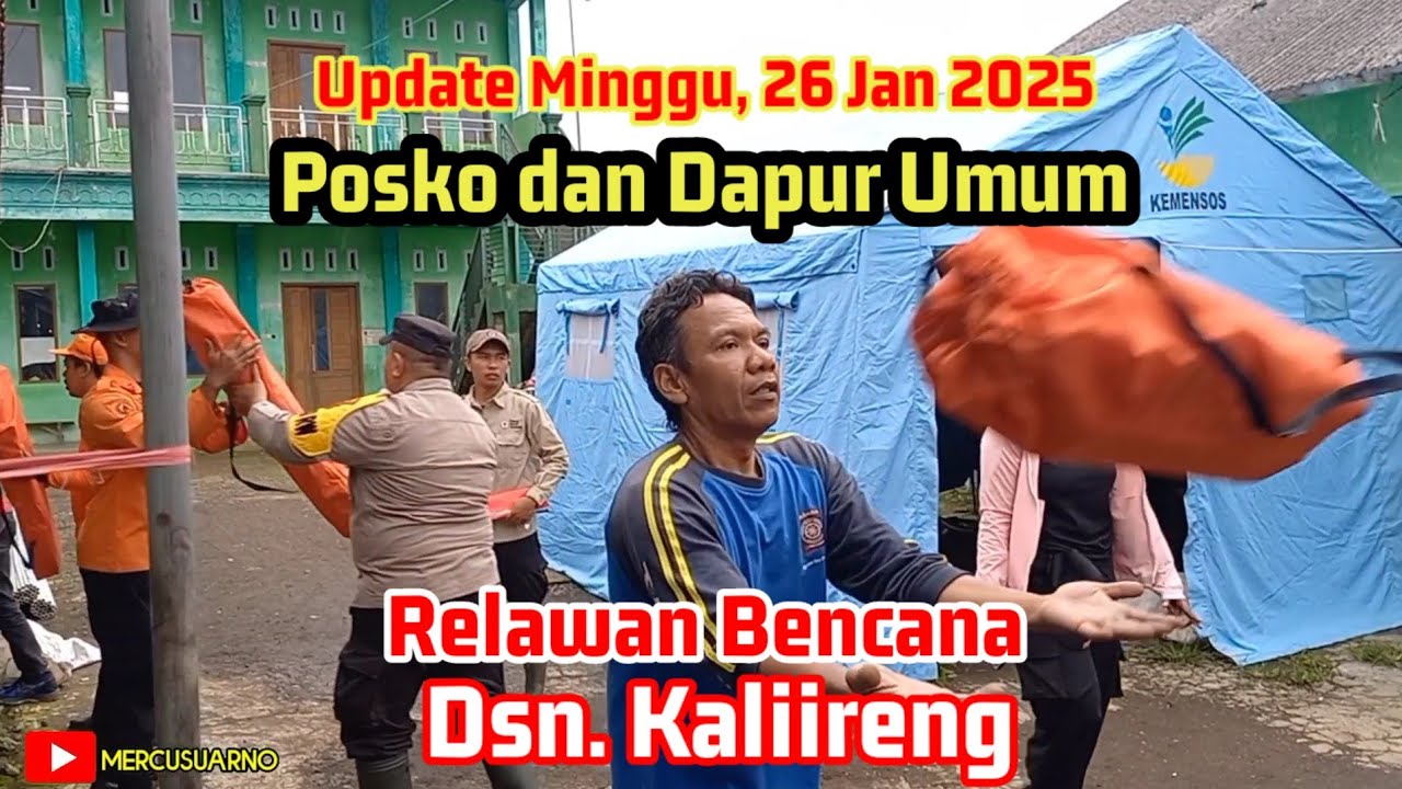 INTIP POSKO BENCANA TANAH BERGERAK DI KALIIRENG PEJAWARAN BANJARNEGARA