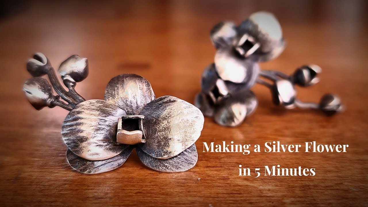 How to Make a Silver Flower in 5 Minutes | Handmade Jewelry Tutorial