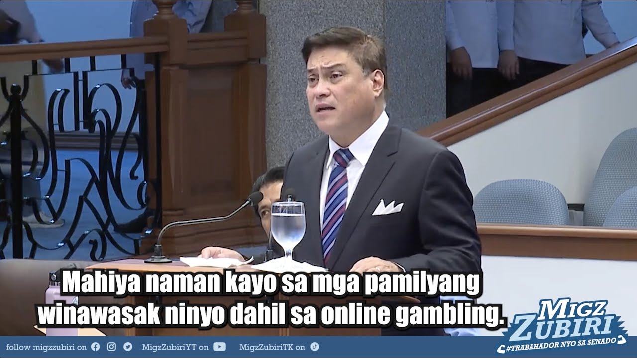 FULL VIDEO: SEN. MIGZ ZUBIRI PRIVILEGE SPEECH ON ONLINE GAMBLING