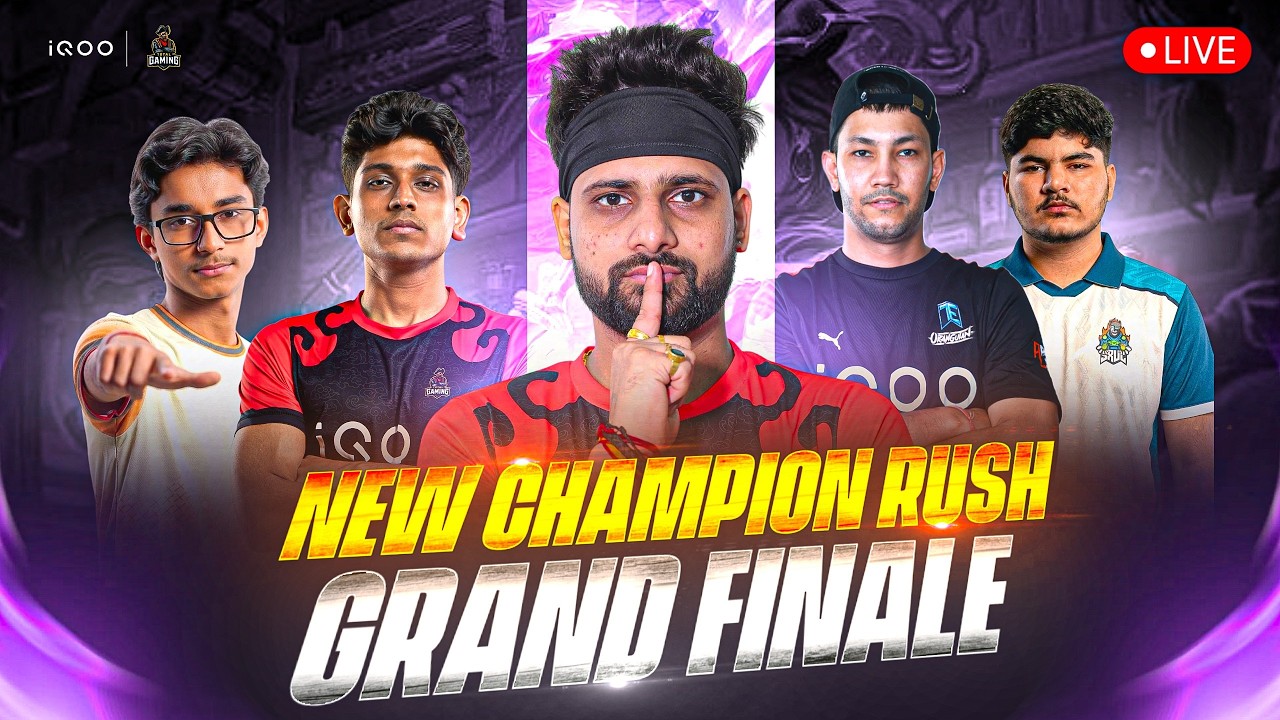 NEW CHAMPION RUSH FORMAT I GRAND FINALE  I LIVE WITH TG FOZYAJAY  #iQOO #iQOO15R