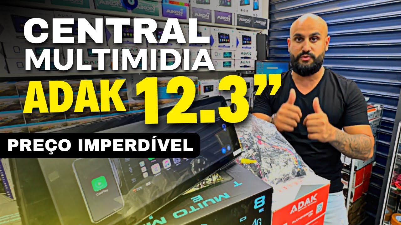 CENTRAL MULTIMIDIA ADAK 12.3 POLEGADAS COM PREÇO IMPERDÍVEL | REI DAS MULTIMIDIAS