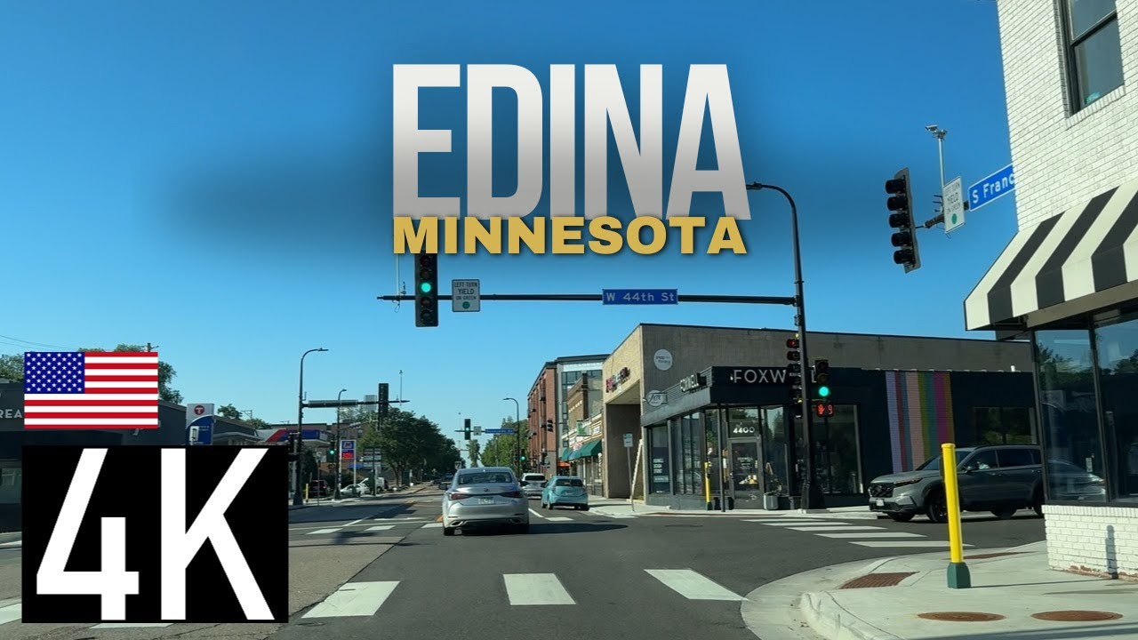Road Tour of Edina, Minnesota in 4K - Driving Tour of Edina - Minneapolis Suburb