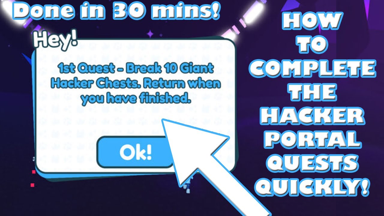 HOW TO COMPLETE THE HACKER PORTAL QUESTS QUICKLY - Roblox Pet Simulator X