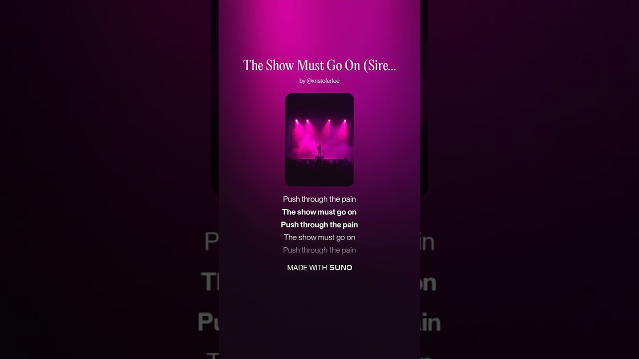 The Show Must Go On (Siren)