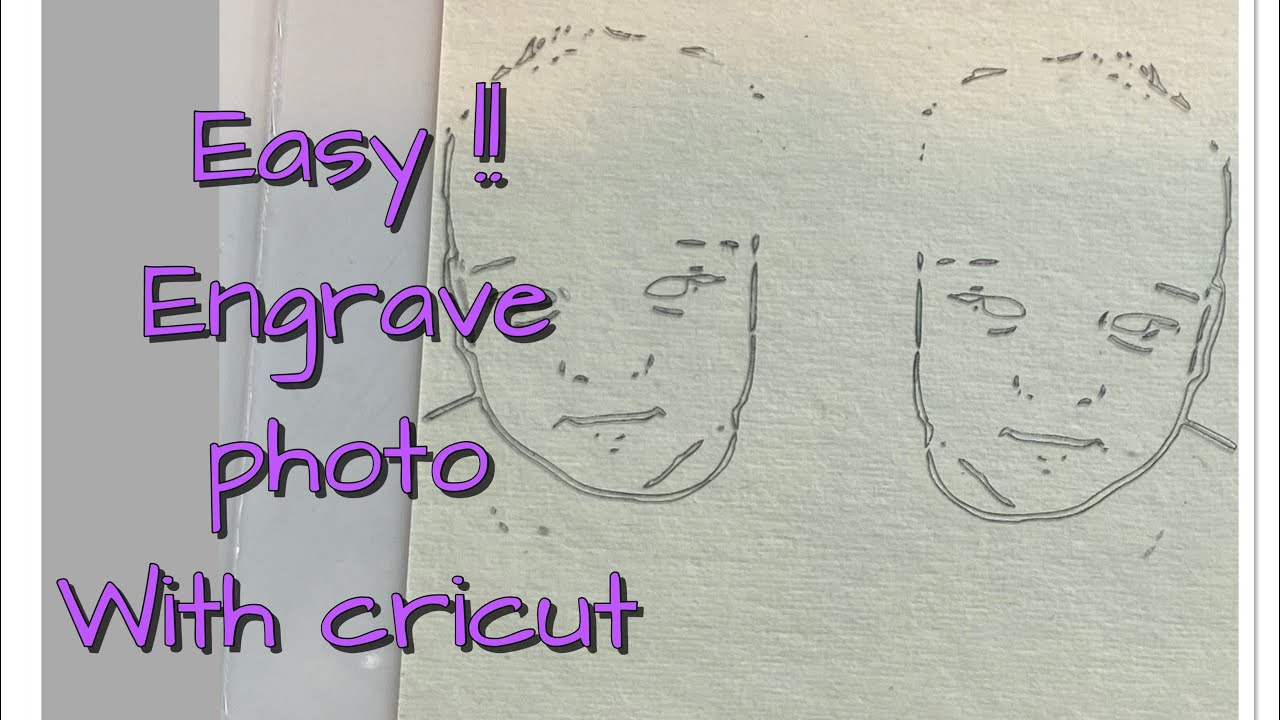 How to engrave from a photo using cricut / simple engraving of photo using cricut maker.