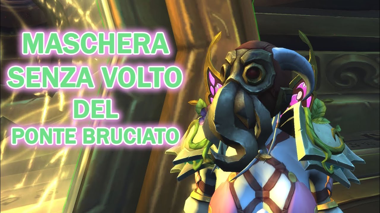 Maschera senza volto del ponte bruciato