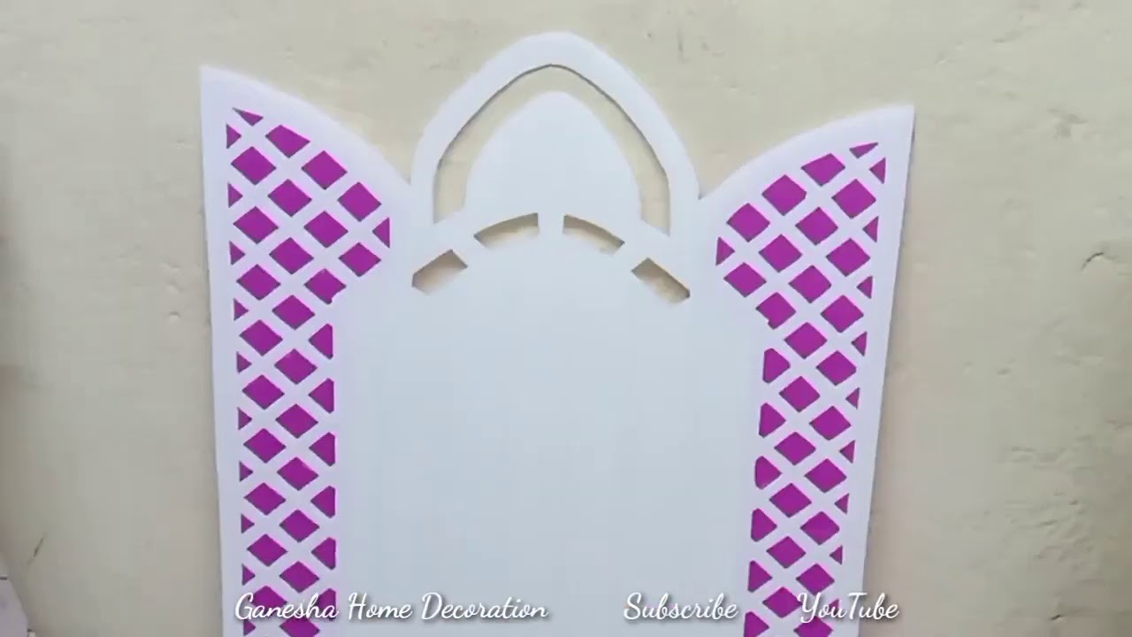 Ganesha Home Decoration || Background Setup