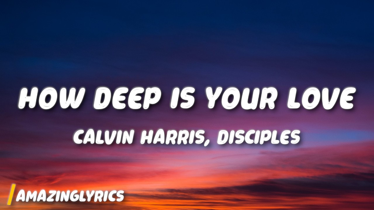 Calvin Harris, Disciples - How Deep Is Your Love (Lyrics)