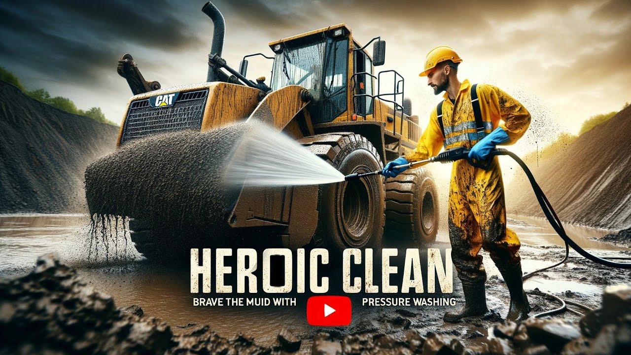 Mighty Clean: Мощная мойка грязного погрузчика CAT