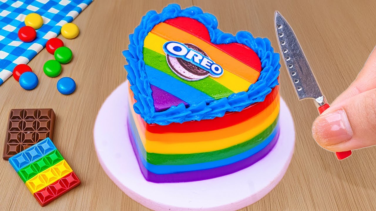 Amazing Oreo Cake Dessert | Satisfying Miniature Rainbow Oreo Chocolate Cake | 1000 Yummy Cake