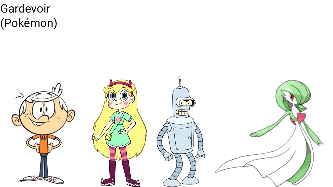 Cartoon Characters Size Comparison Part 2 without music