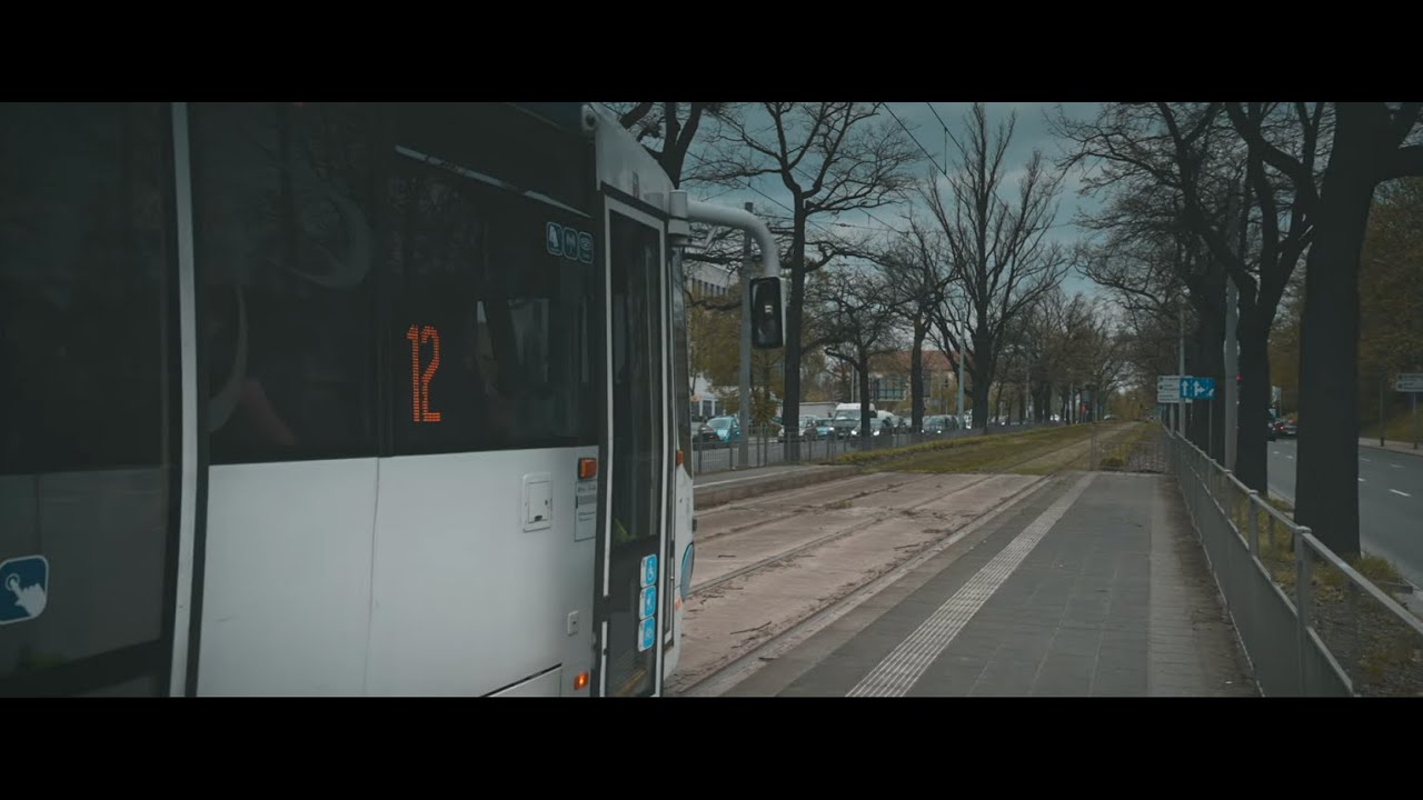 Poland, Szczecin, tram 12 ride from Pomorzany to Szwoleżerów