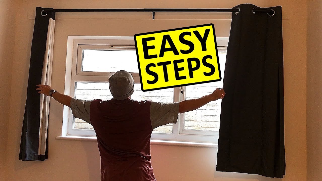 How to fit blackout Curtain Rail by yourself and How to fit blackout Curtains