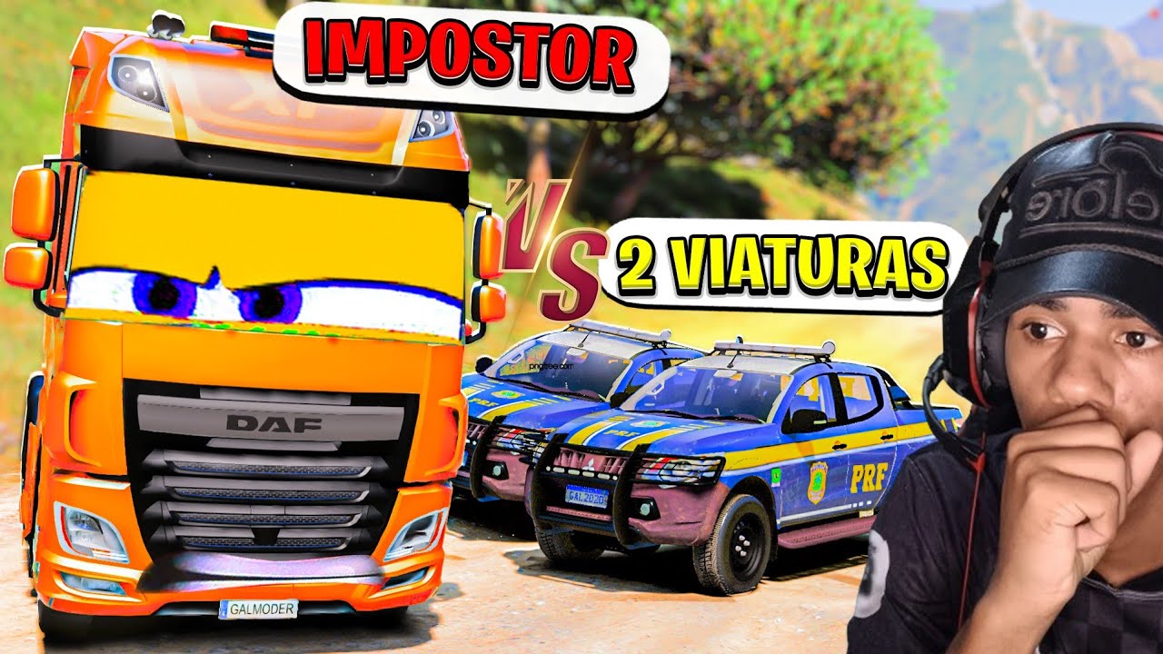 1 CAMINHÃO DO MAL VS 2 VIATURAS NO GTA 5