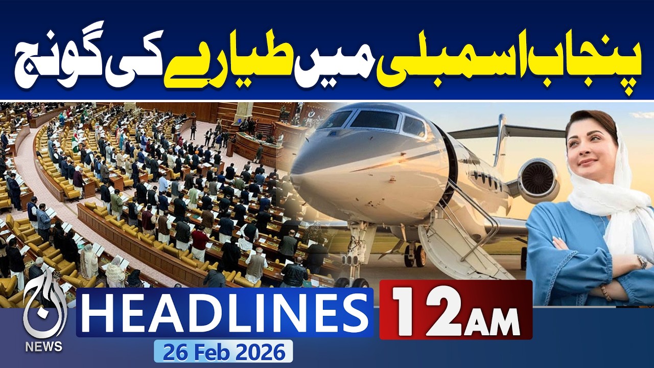 Punjab Assembly uproar | Luxury government plane debate | Opposition criticizes | 12AM  Headlines