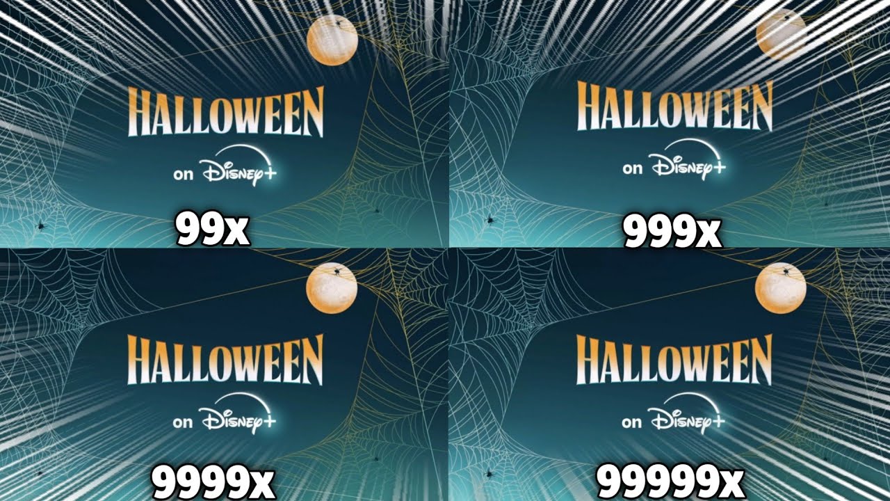 Disney Plus Halloween Night Intro at Extreme 999999x Speed!