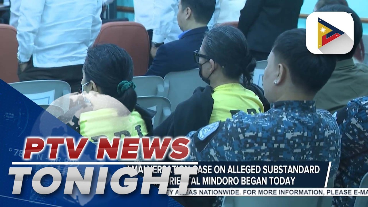 Pre-trial on malversation case on alleged substandard P289.5M flood control projects in Oriental...