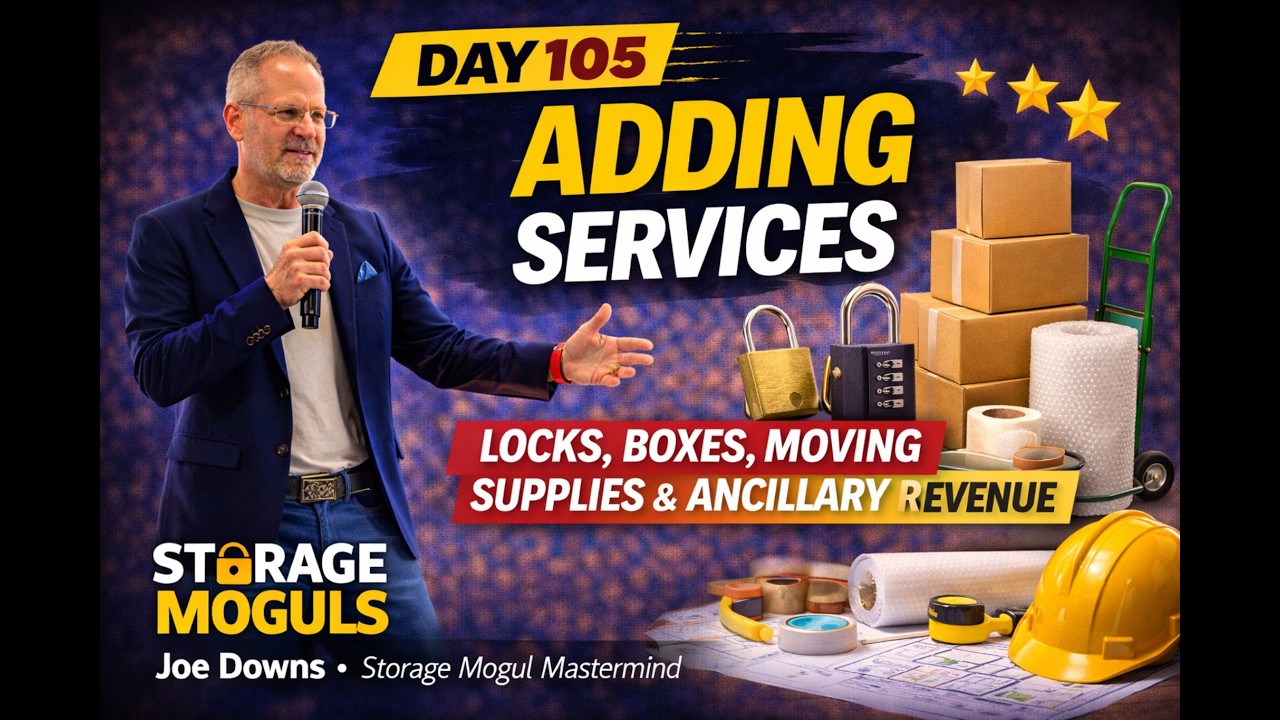 Day 105: Adding Services - Locks, Boxes, Moving Supplies & Ancillary Revenue