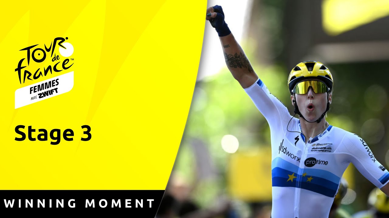 IT'S WIEBES WHO WINS - Tour de France Femmes Stage 3 Winning Moment