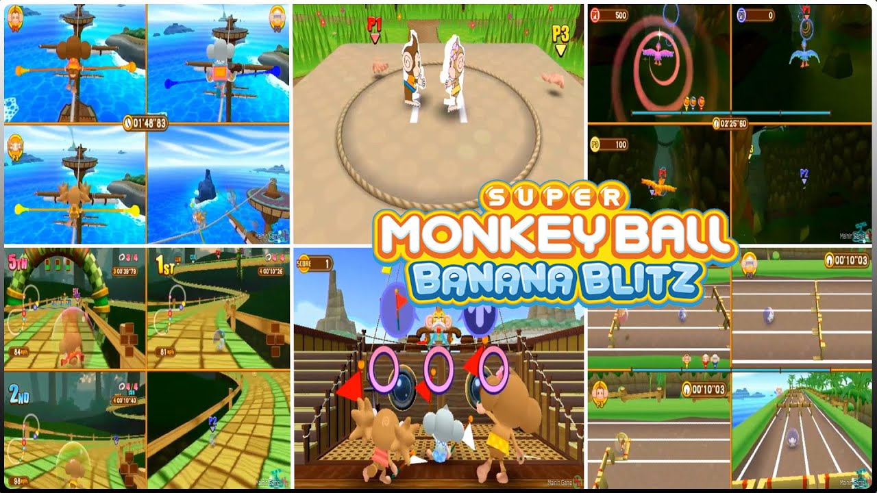 Super Monkey Ball Banana Blitz - nintendo wii minigames