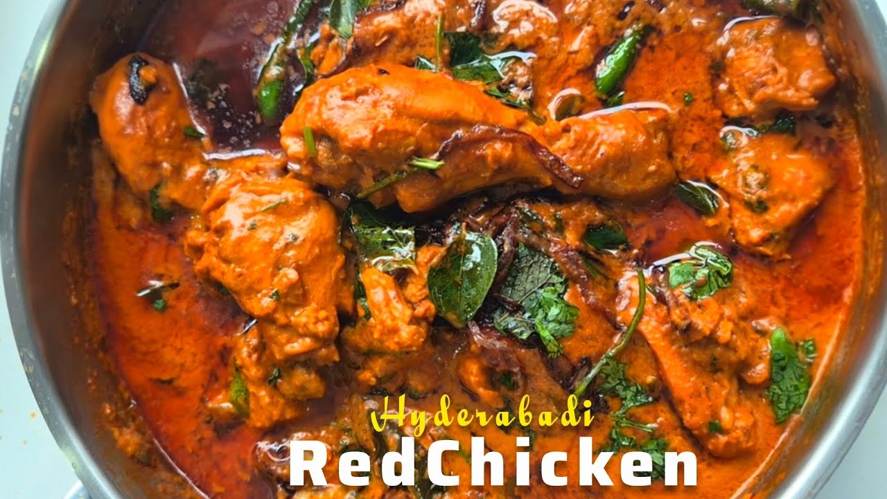 Hyderabadi Shadiwala Red Chicken | Wedding-Style Secret Recipe That Melts in Your Mouth