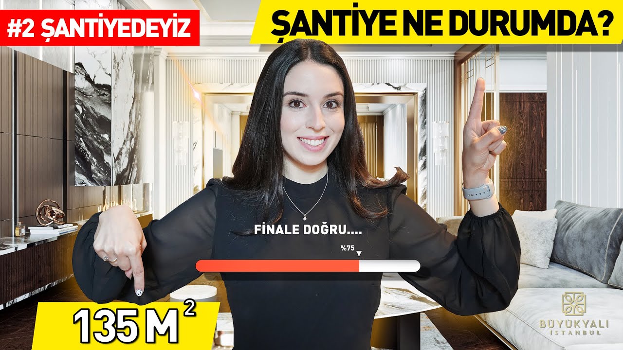 Şantiyeden durum güncellemesi ⚠️ Tadilatta hangi aşamadayız? EV TURU Büyükyalı 135 m2 daire tasarımı