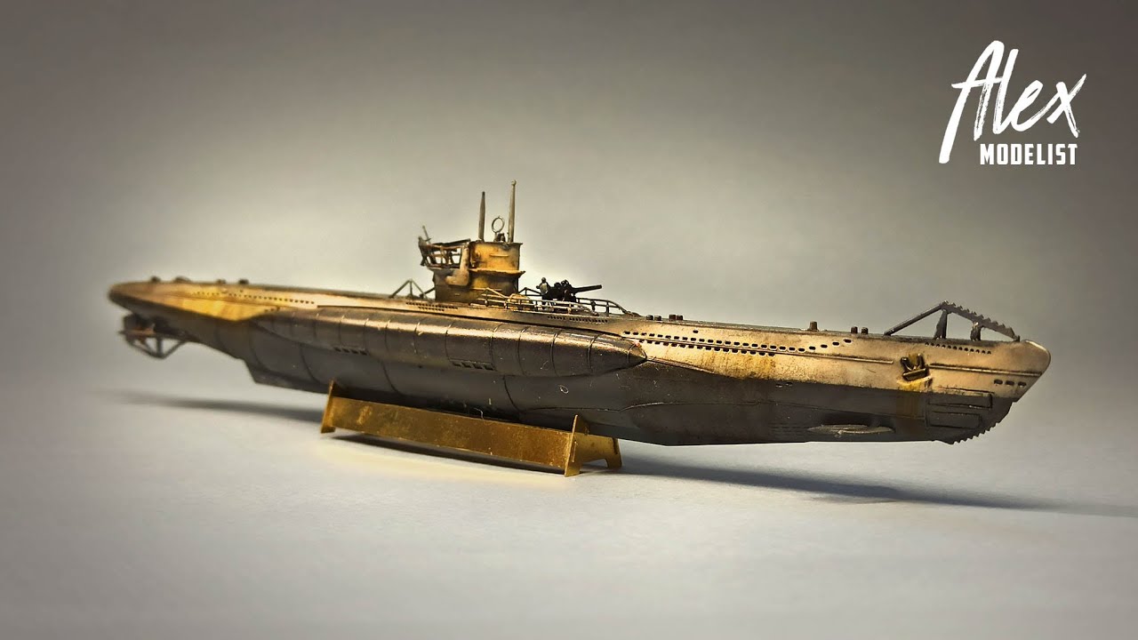 СБОРКА И ПОКРАСКА ПОДЛОДКИ U-BOAT 7-B | ASSEMBLY AND PAINTING OF THE U-BOAT 7-B SUBMARINE 1/350
