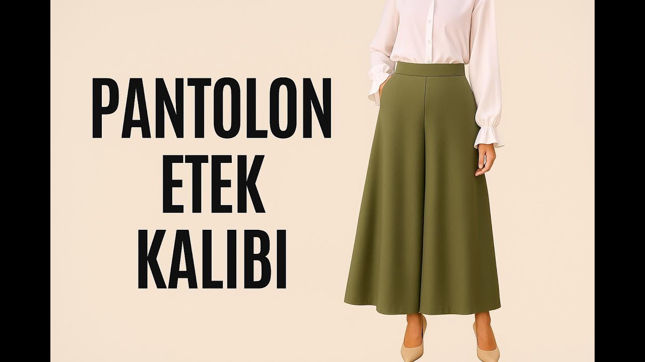 Pantolon Etek kalıbı hazırlıyoruz -Etek pantolon