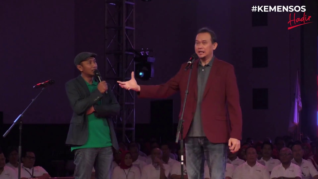 Lucu! Cak Lontong Bikin Ngakak Pegawai Kemensos