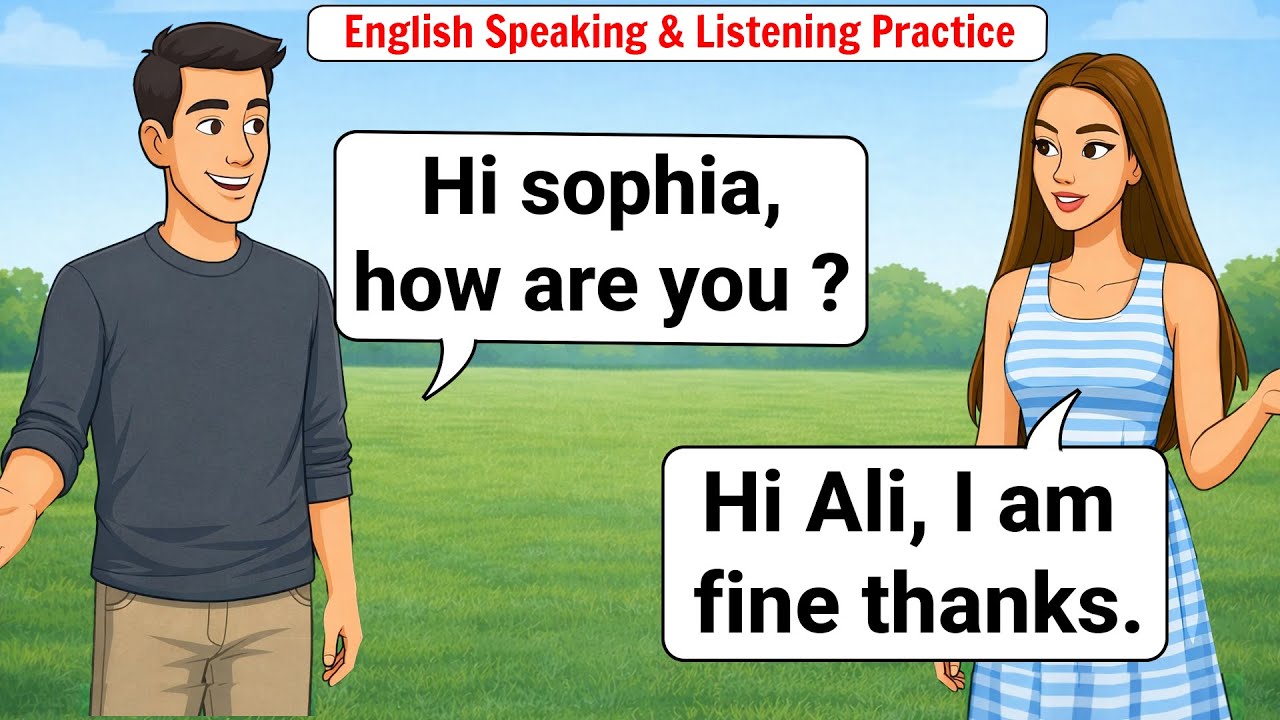 Daily English conversation practices, English Speaking&listening conversation 