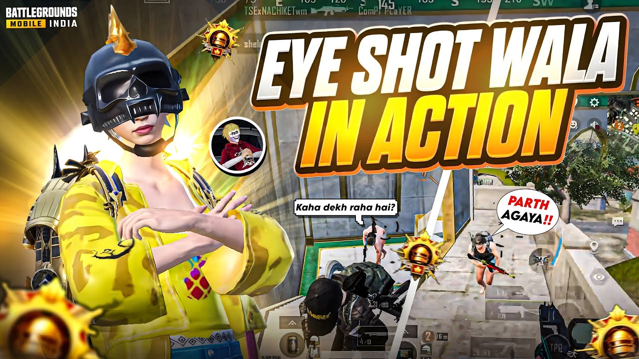 PARTH EYESHOT WALA 💀 | BEST EYE SHOT PLAYER 🔥 | FASTEST 4 FINGER PLAYER ☠️ | BGMI 🔥