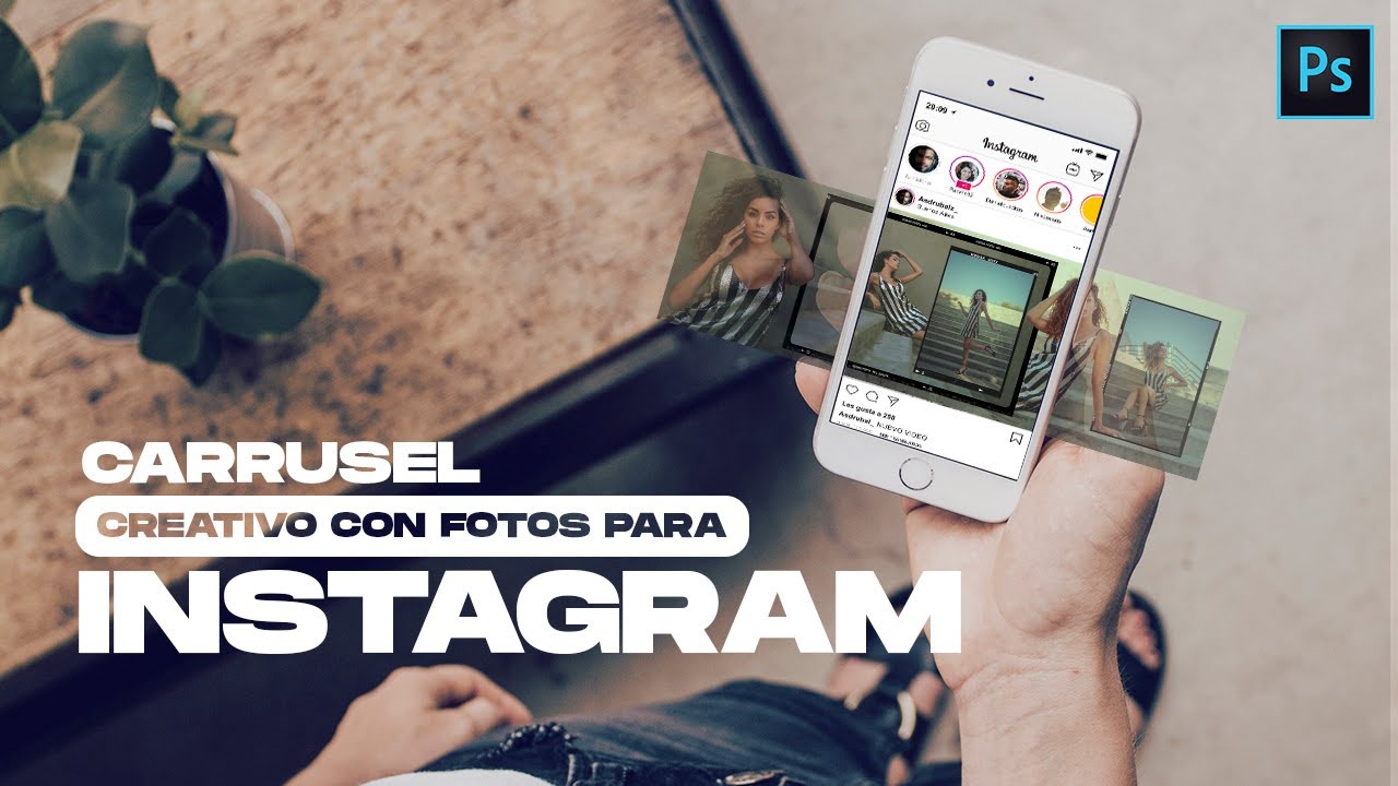 Como hacer un CARRUSEL CREATIVO de fotos para INSTAGRAM (Tutorial Adobe Photoshop)