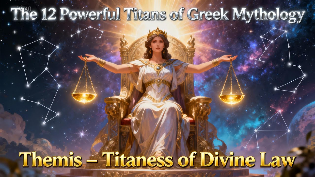 The 12 Powerful Titans of Greek Mythology: Themis &ndash; Titaness of Divine Law | Storytelling for Sleep